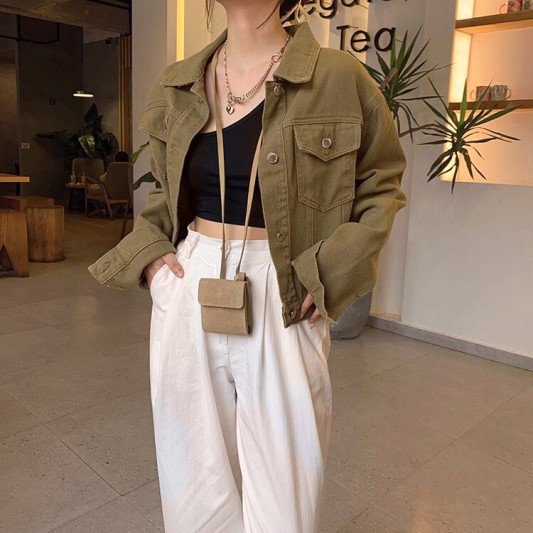 帅气时尚宽松牛仔外套