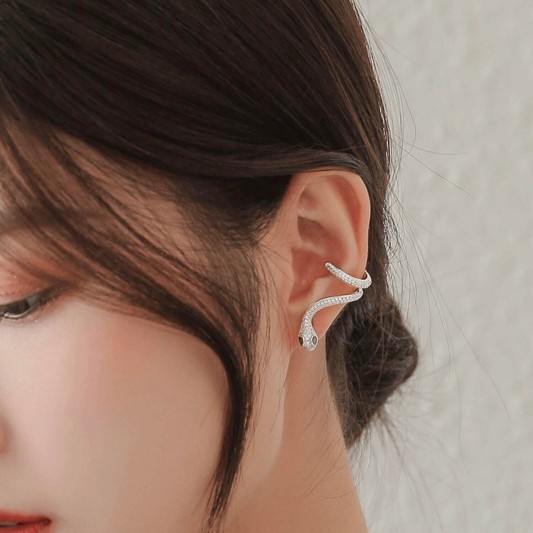 蛇形环绕微镶耳针