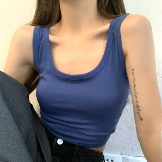 休闲修身运动背心