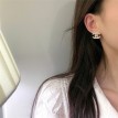 小香风珍珠镶钻耳钉