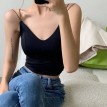 V领性感紧身吊带背心